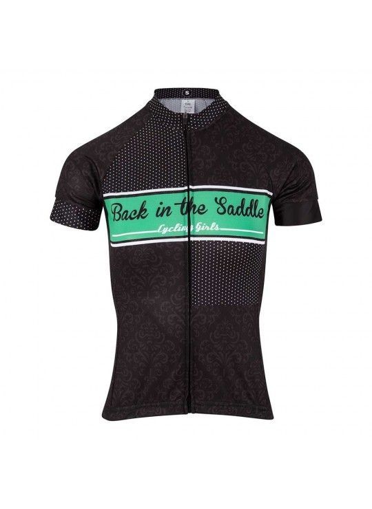 Maillot-manga-corta-Bits-mujer-negro-verde