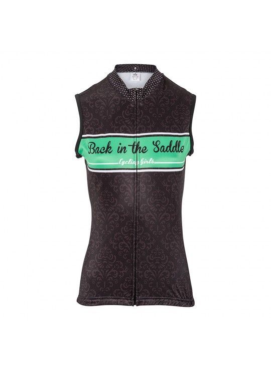 Chaleco-ciclismo-invierno-Bits-mujer-negro-verde